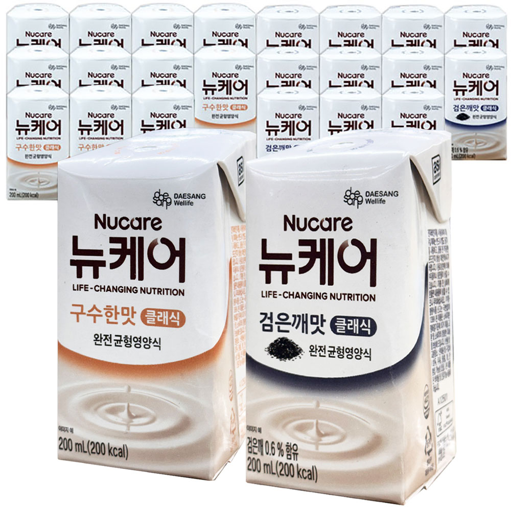 뉴케어 클래식 구수한맛 검은깨맛 완전균형영양식 24팩