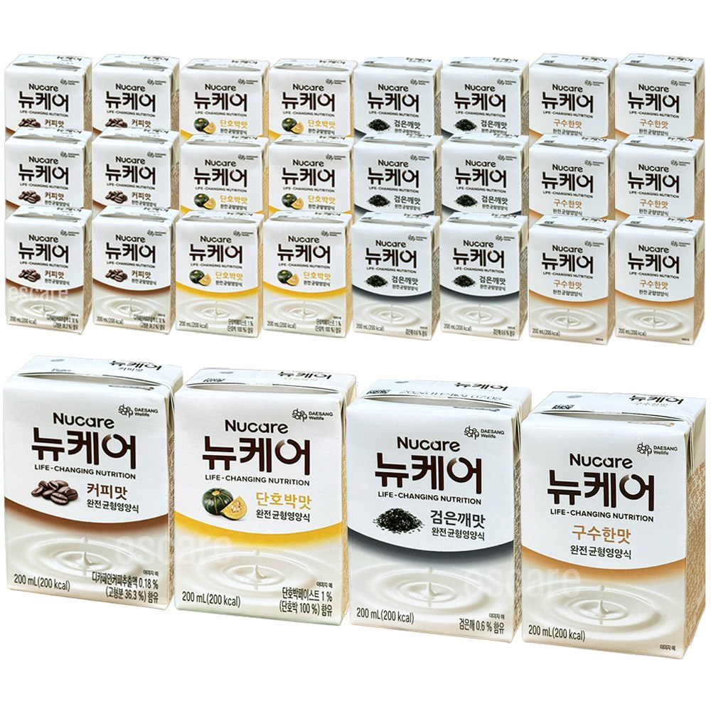 뉴케어 검은깨 단호박 커피맛 균형영양식 200ml 24팩